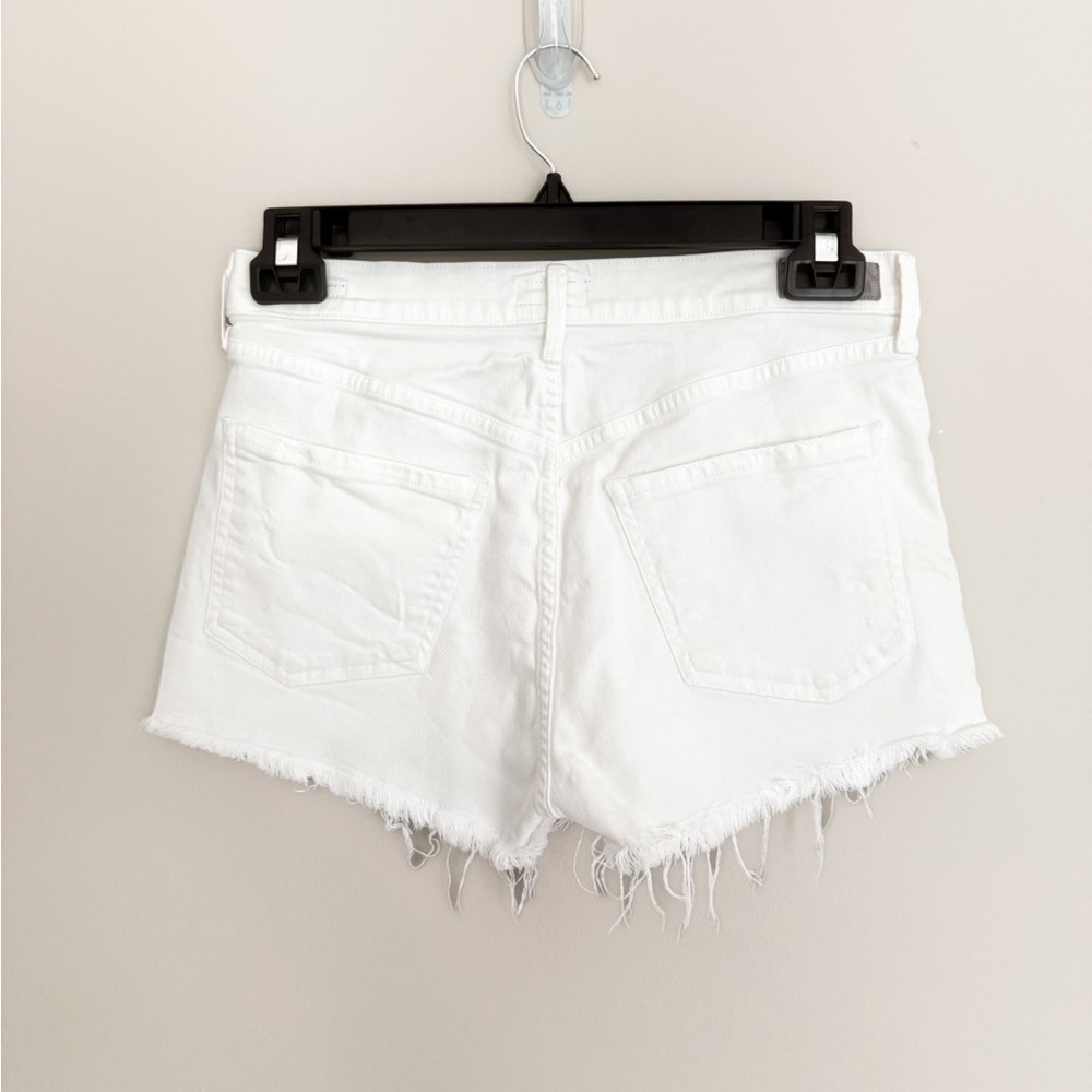 AGOLDE Jaden White Cutoff Denim Shorts – Size 29 - Picture 3 of 3
